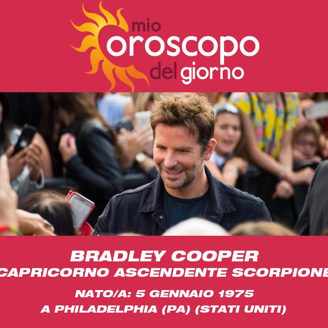 Bradley Cooper: L\'Ambizioso Capricorno