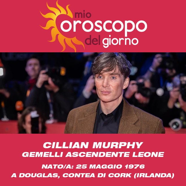 Cillian Murphy: La stella dei Gemelli di Hollywood