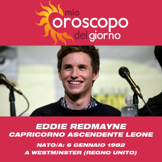 Approfondimenti astrologici sul Capricorno di Eddie Redmayne