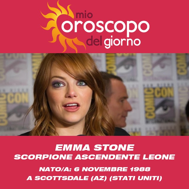 Ritratto Astrologico dello Scorpione di Emma Stone