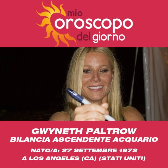 Gwyneth Paltrow: Guida Stellare per i Bilancia