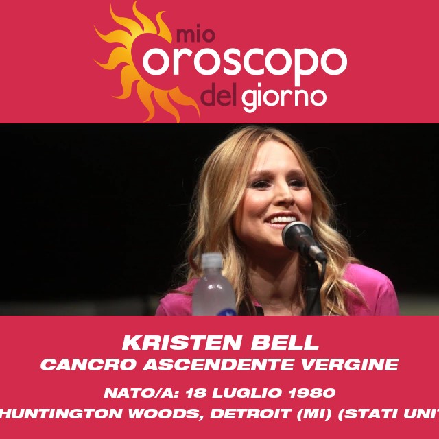 Il Ritratto Astrologico di Kristen Bell come Cancro