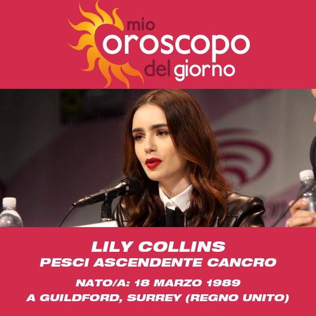 Lily Collins: Un\'Autentica Stella dei Pesci