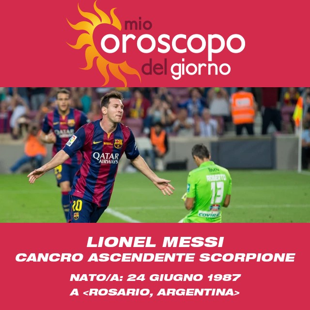 Spiegazione del segno zodiacale Cancro di Lionel Messi