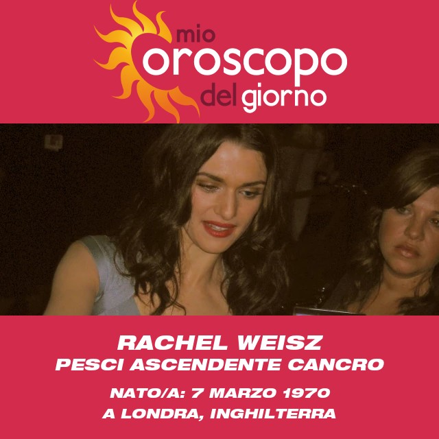 Insight di Rachel Weisz sul segno zodiacale Pesci