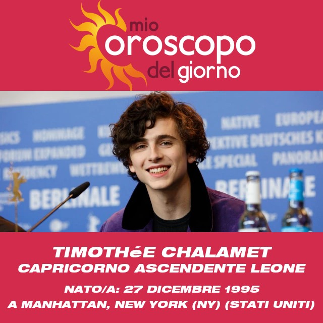 Timothée Chalamet: Profilo Astrologico del Capricorno