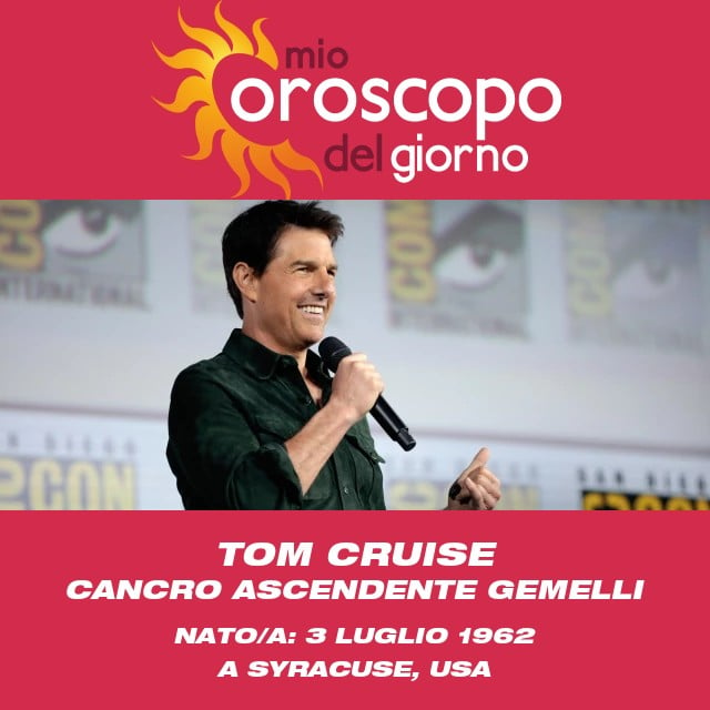 Influenza del Cancro di Tom Cruise nel Segno Zodiacale