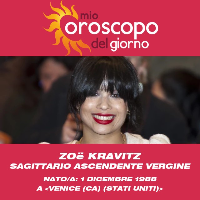 Zoë Kravitz: L\'essenza di una stella del Sagittario