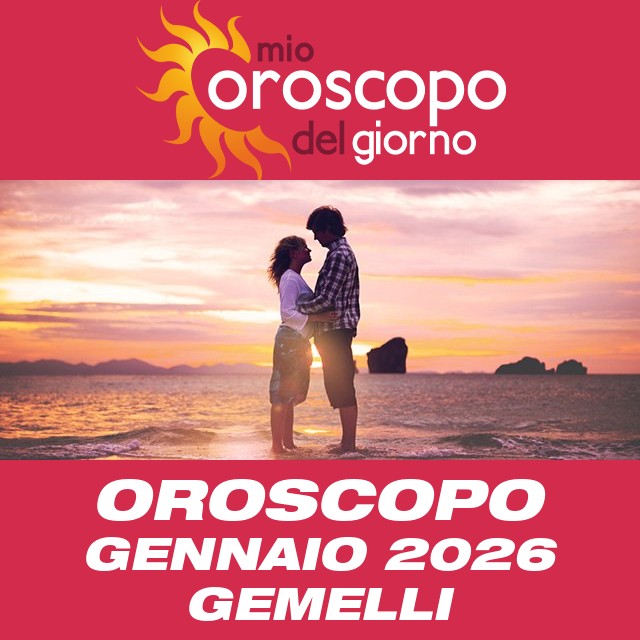 Oroscopo del mese di Gennaio 2026 per Gemelli