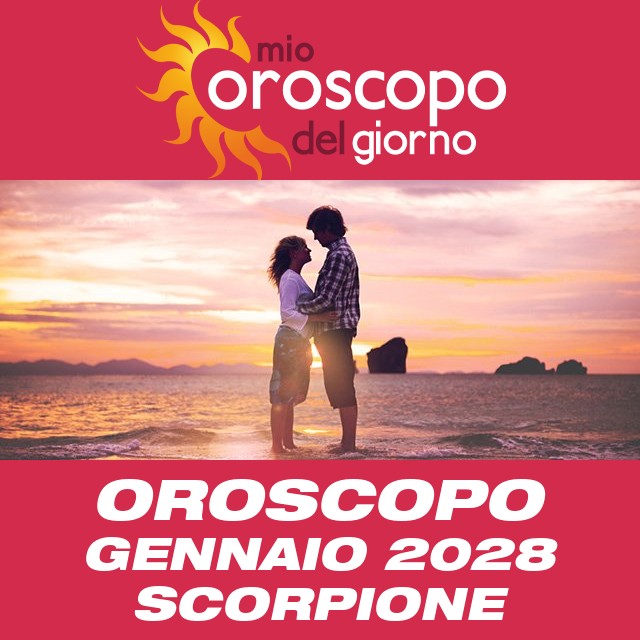 Oroscopo del mese di Gennaio 2028 per Scorpione